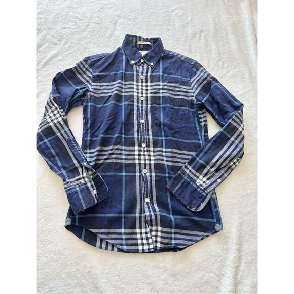 Thomas Mason for J.Crew men’s size extra small blue and white casual button-down - Picture 4 of 6